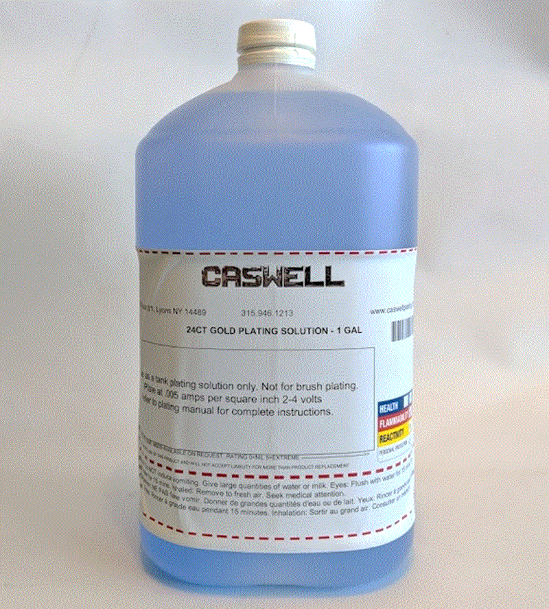 24ct Gold Plating Solution - Caswell Canada